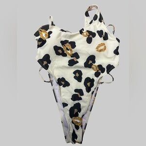 Leopard Print One-Piece Swimsuit